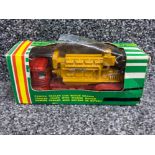 Vintage Joal diecast vehicle number 207 Trailer truck with marine motor, in original box