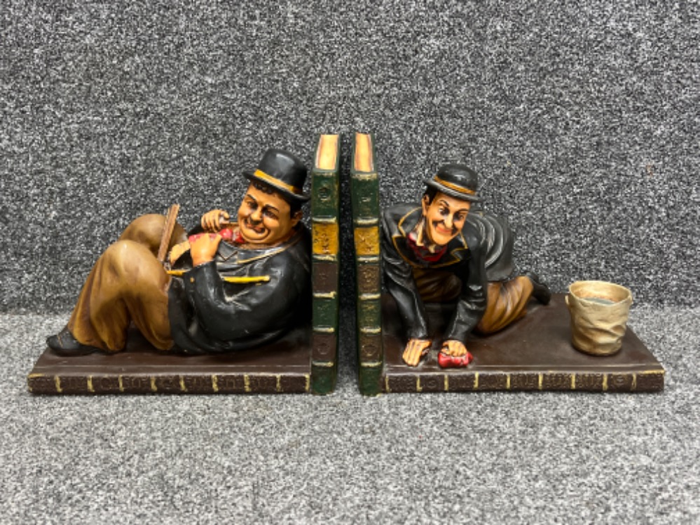 Laurel and Hardy large bookends in great condition