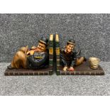 Laurel and Hardy large bookends in great condition
