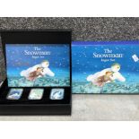 The Snowman Ingot set signed limited edition by Peter Awty in original case.