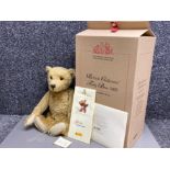 Limited edition German Steiff teddy bear - British collectors 2002, number 01636, with original