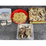 4 tubs containing a large quantity of plastic wargame miniatures, civil war & Persian etc