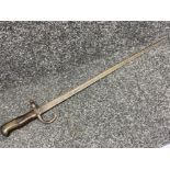 Gras Bayonet - 1877 St. Etienne production, Battlefield souvenir, clean up project entire nut