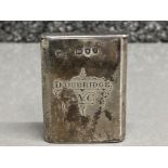 Hallmarked London 1892 silver Vesta case, 20G