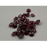 10ct Garnet star cut gemstones