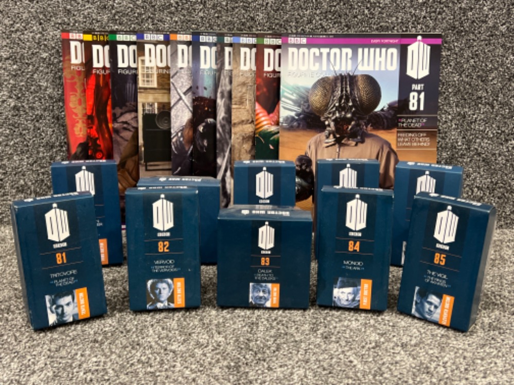 BBC Doctor Who collectable model figures (10) in original boxes