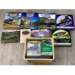 Job lot of Railway related DVDs including some limited edition sets with novelty tins