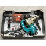 3 power tools including Makita, spit332 and Professional drills