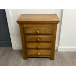 Dutch Meubelfabriek Oisterwijk oak drawers featuring 4 drawers (60cm x 75cm x 33.5cm)