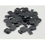 Black onyx slices mixed cuts and sizes