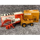 Die cast model 586e forklift construction king. In original box Together with West German Gescha