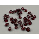 9.55ct Garnet star cut 4mm gemstones