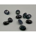 10.06ct Natural blue sapphire faceted gemstones