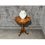 Small lamp table and lamp