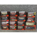 Exclusive First Editions die cast buses and a Tate & Lyle box van all boxed x18