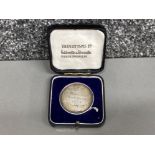 Hallmarked Birmingham silver medallion. Awarded to Mrs Kettlewell 1933 - Class IV, 5th Marchwood