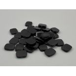 36 x Black onyx 12mm x 10mm gemstones