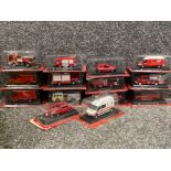 Total of 14 Delprado diecast fire service vehicles all with original boxes