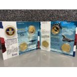 Royal airforce A glorious history official collectors pack of 6 gold plated commemorative coins