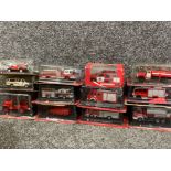 Total of 12 diecast Delprado fire rescue vehicles, boxed