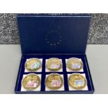 6 Gold plated British Banknote commemorative coins each with COA