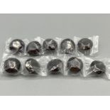 10 x Smokey Quartz 18mm round cut gemstones