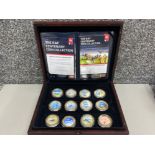 Set of 12 Royal airforce centenary 24k gold plated coins collection in original cases and