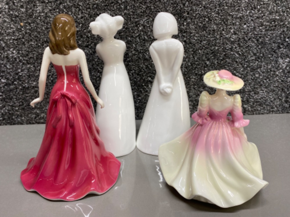 3x Coalport figurines to include special gift & my little angel etc together with a Royal Doulton - Bild 2 aus 3