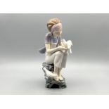 Lladro 8536 “Playing with Doves” in good condition