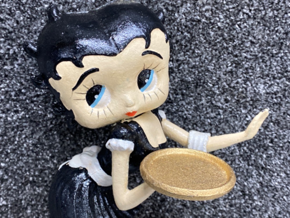 Cast metal Betty Boop (as waitress) figured ornament, height 31cm - Image 2 of 3