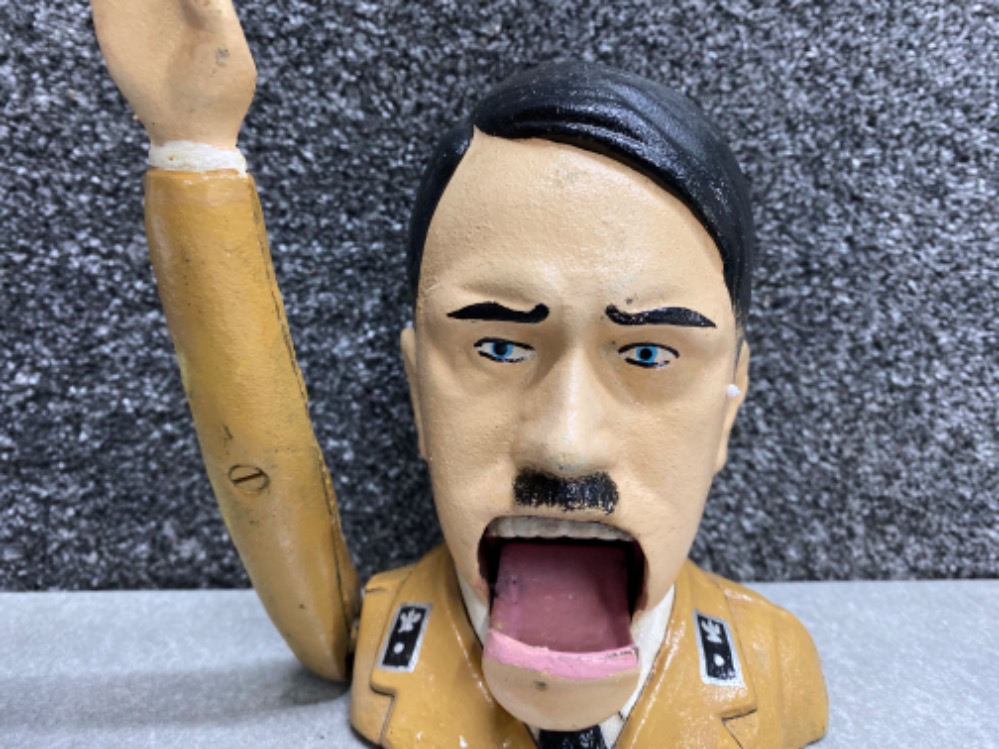 Cast metal Adolf Hitler bust nut cracker - Image 3 of 3