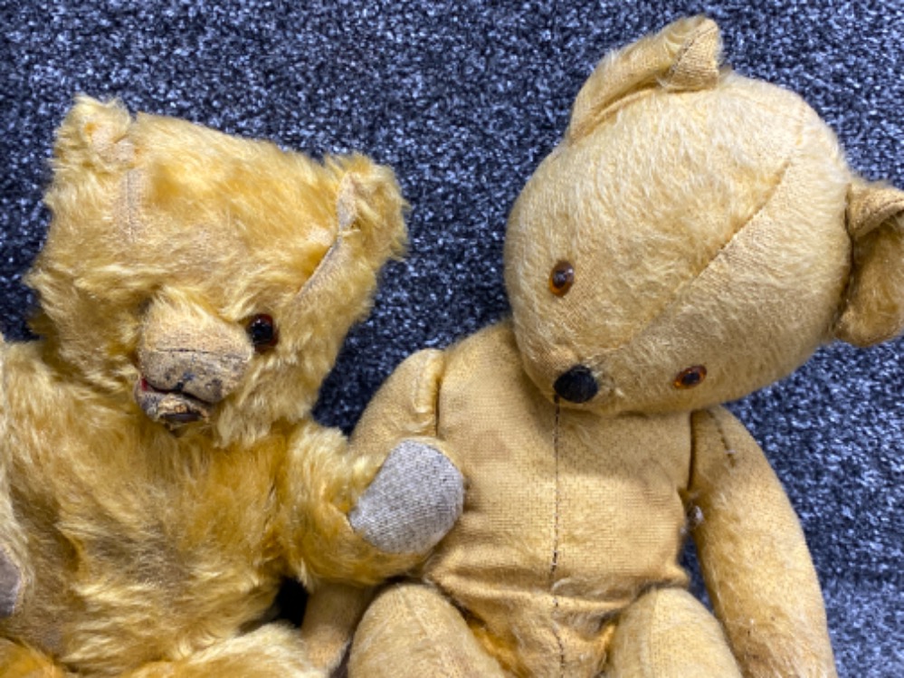 4x vintage (or older, 2x possibly 1950s) teddy bears - Image 3 of 3
