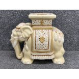 Large Elephant porcelain plant stand