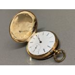 9ct (tested) gold cased pocket watch