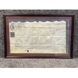 Signed hand written Indenture