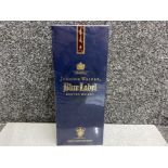 75cl Bottle of Johnnie Walker ‘blue label’ scotch whisky, still sealed in original unopened box