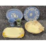 Box miscellaneous items including Wedgwood and Royal winton