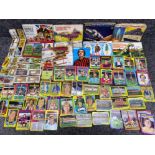 Large quantity of vintage football cards (tops Bazooka limited) together with a large quantity of