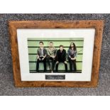 Signed Kings of Leon framed photo by Jared, Caleb, Matthew and Nathan Followill