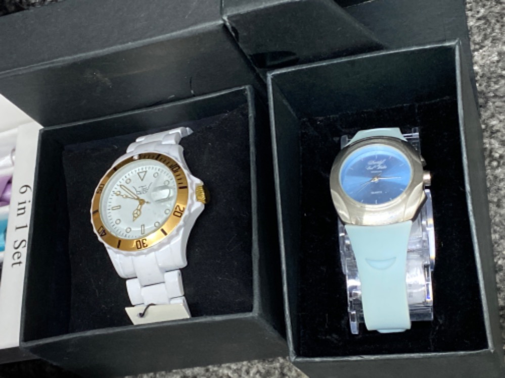 Total of 6 assorted ladies wristwatches - all as new with original gift boxes - Bild 3 aus 3