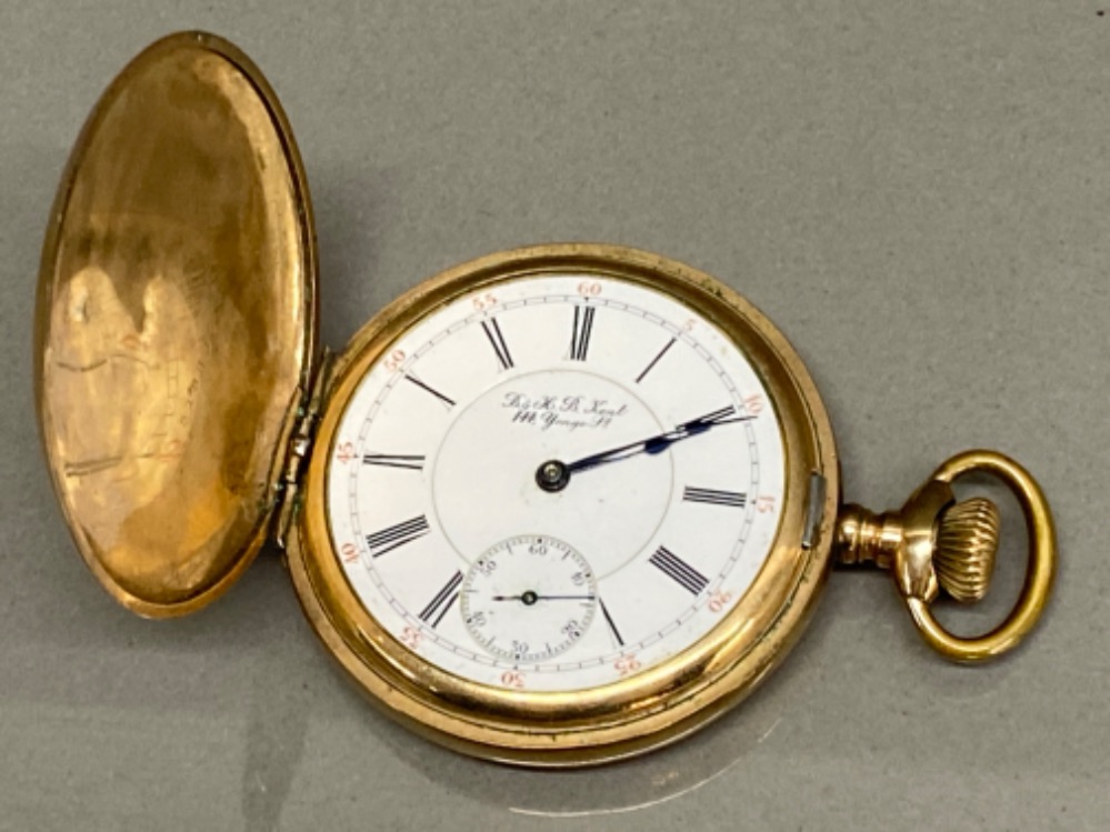 9ct gold (tested) gents pocket watch