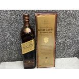 75cl bottle of Johnnie Walker gold label mature scotch whisky - the centenary blend, aged 18