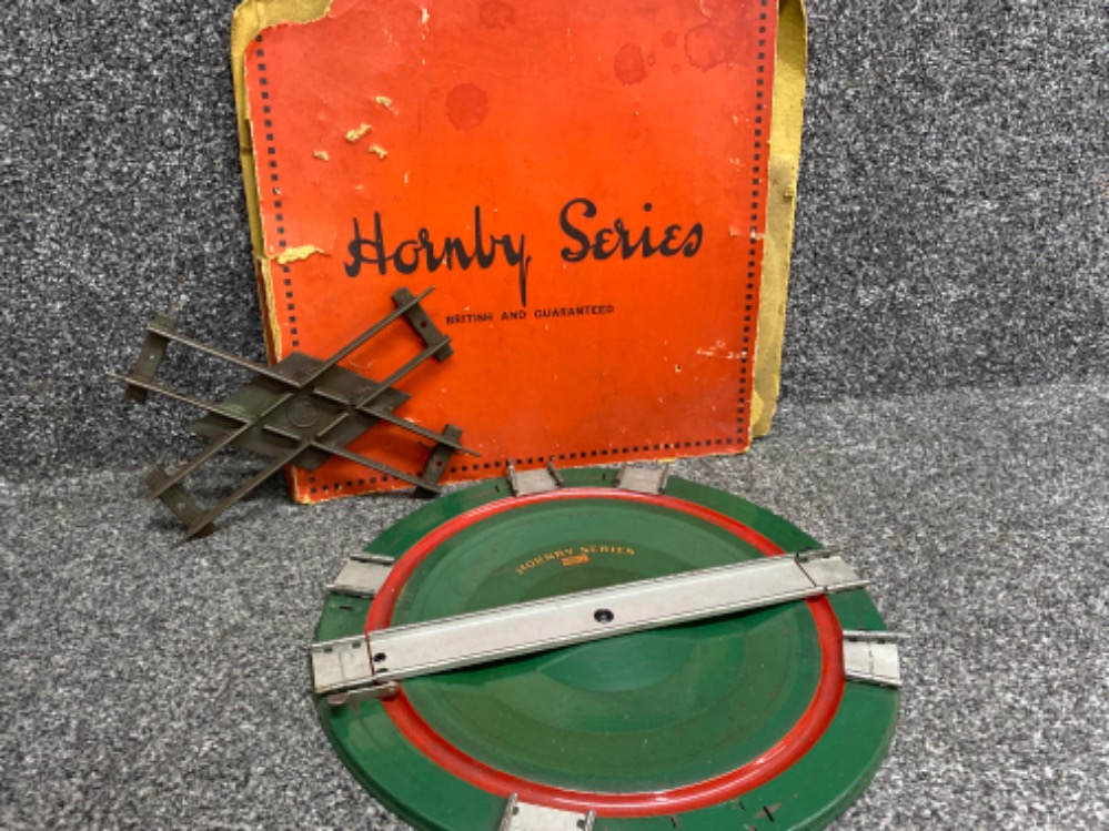 Vintage OO gauge Hornby Series turntable, with original box