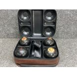 Bowling balls and case