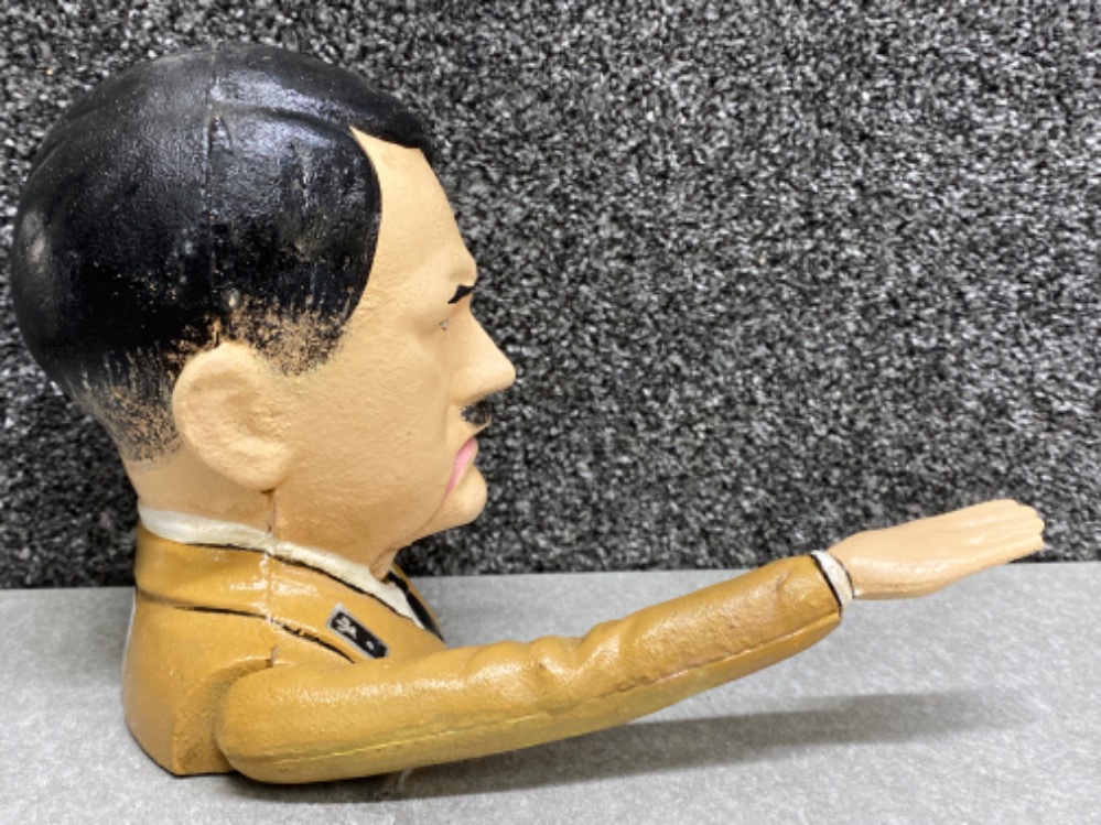 Cast metal Adolf Hitler bust nut cracker - Image 2 of 3