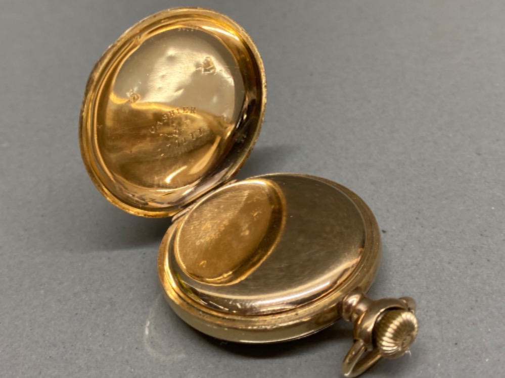 (Tested) 9ct yellow gold cased Waltham pocket watch - Bild 3 aus 3