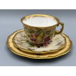 Royal Worcester Spode “Hammersley” patterned tea service (signed R J Billings) 20 piece