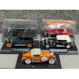 Coches de Epoca diecast metal vintage cars in 1:32 scale by RBA collectables (Spain) x5 on