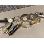 Collection of 10 watches including Seiko & Accurist etc
