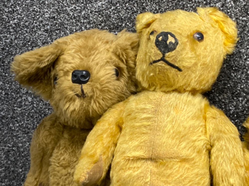 4x vintage (or older, 2x possibly 1950s) teddy bears - Image 2 of 3